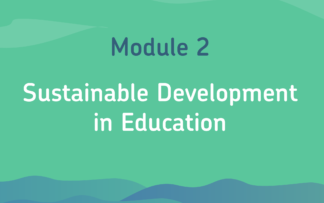 Sustainable development in education online course for teachers