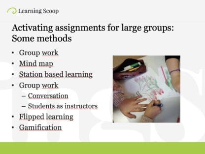Pedagogy for large groups Finnish education online course