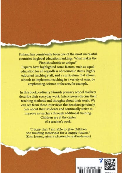 Book New directions in teaching, Stories from Finnish classrooms, back cover